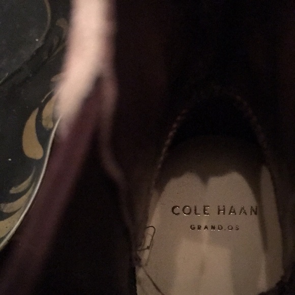 EUC cole Haan grand.os Tan suede Ankle boot Sz 9 - Picture 6 of 7